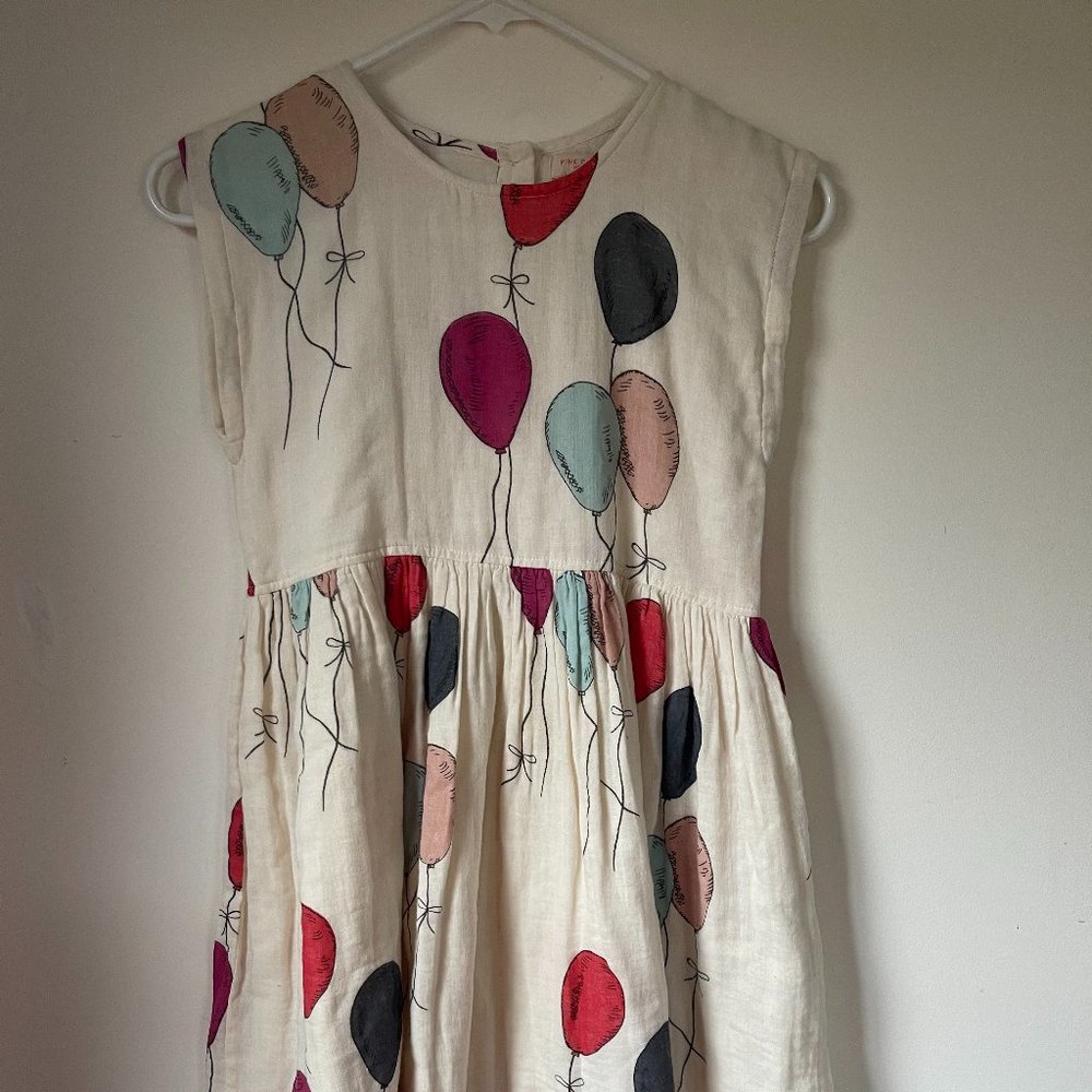 Pink Chicken Balloon Gauze Adaline Dress